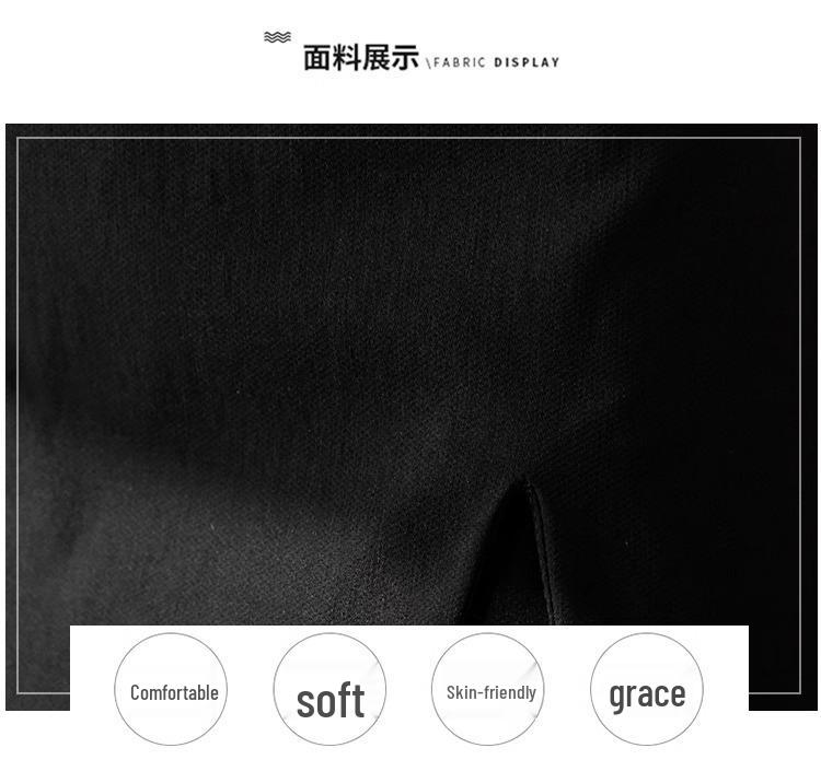 Plus Size Black Irregular Slit Skirt for Women - Anti-Exposure, Slightly Chubby, Hip-Hugging Short Skirt for Spring/Summer