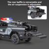 1:32 Pickup Charger Police Car Model Toy Doors Opened Sound Light Pull Back Models Shock Absorption Toys Boy Gift Ornaments