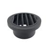 60mm / 75mm Diesel Heater Duct Ducting Air Vent Outlet Flat Round Rotatable Connector Black For Car Truck VAN Camper