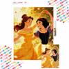Belle and Snow White Diamond Painting Full Diamond Art Kit Handmade Diy Home Decoration Gift