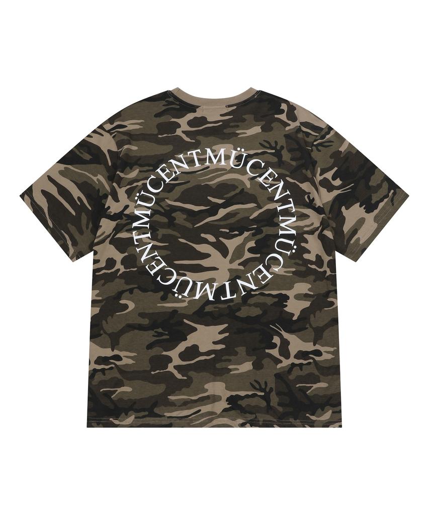 MUCENT Tinker Bag Round Logo Camo Short Sleeve T-Shirt Unisex
