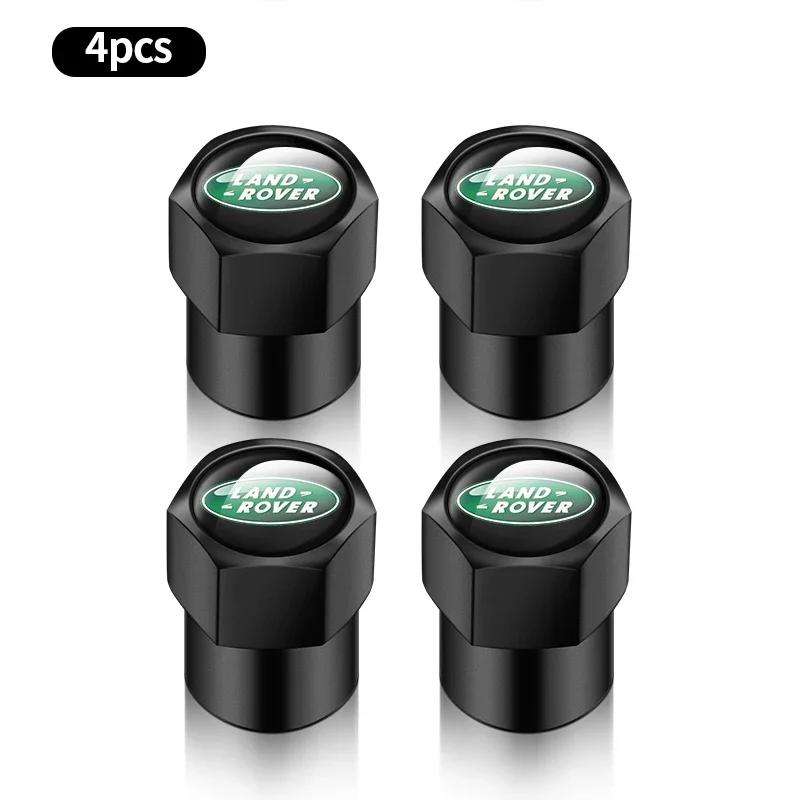 4pcs Car Wheel Air Valve Stem Cover Caps For Land Rover 2021 Evoque Rc Santana Velar Freelander 1 2 Discovery 1 Car Accessories XS1