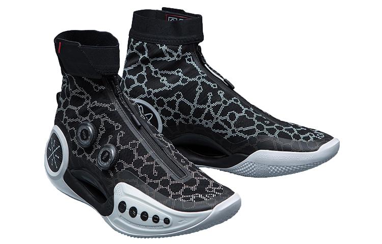 Мужские кроссовки Li-Ning Way Of Wade 9 Черный Белый Белый/Черно-Серый