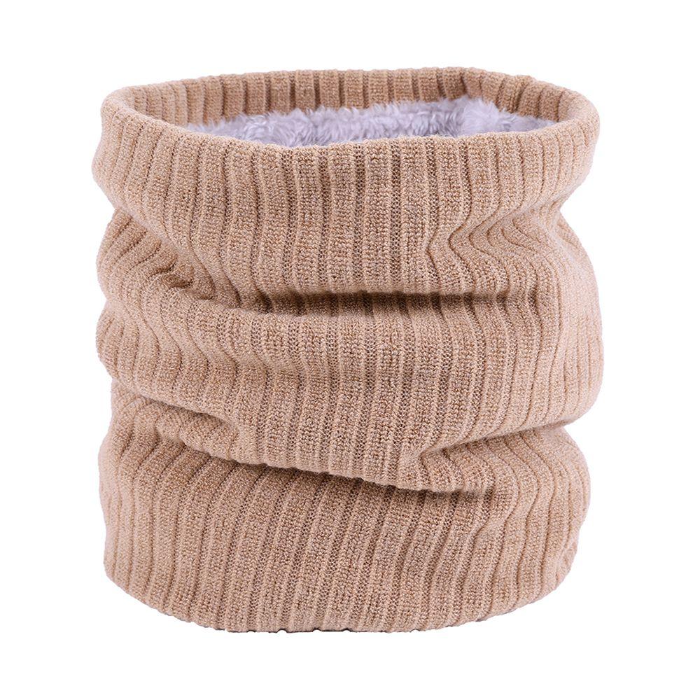 Windproof Collar Scarf Neck Warmer Winter Neck Gaiter Fleece Lined Scarf Circle Loop Scarves