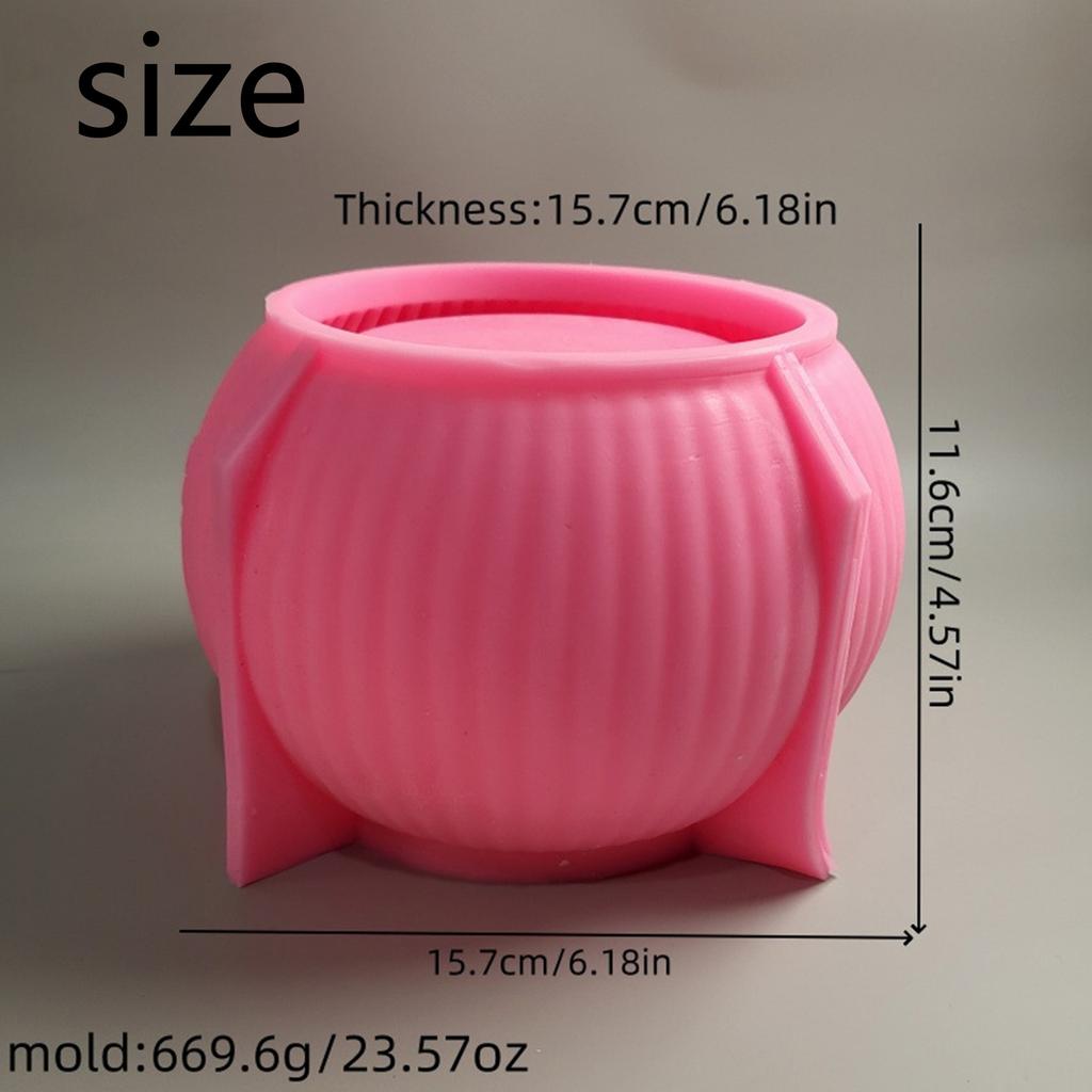 Креативная полосатая цементная кашпо силиконовая форма для цветочных горшков держатель для ручек касты форма для украшения сада