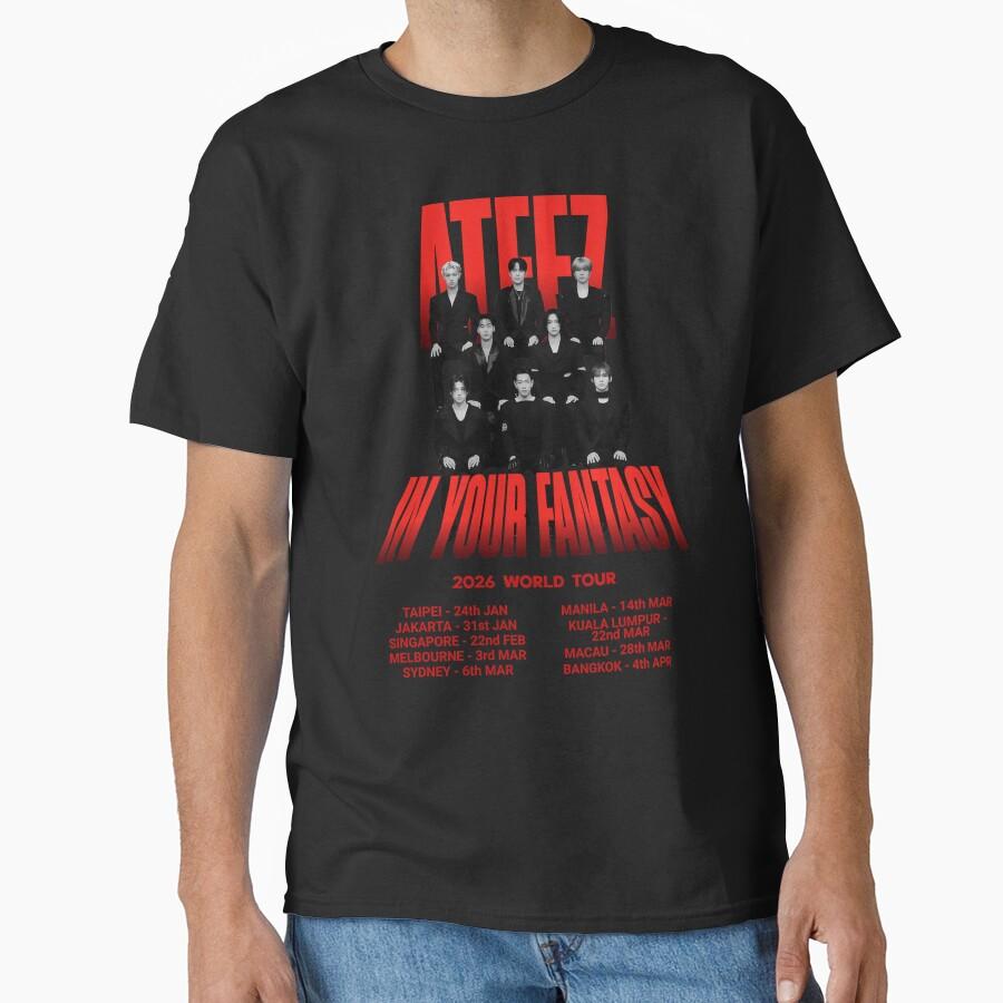 Ateez In Your Fantasy 2026 World Tour Classic T-Shirt
