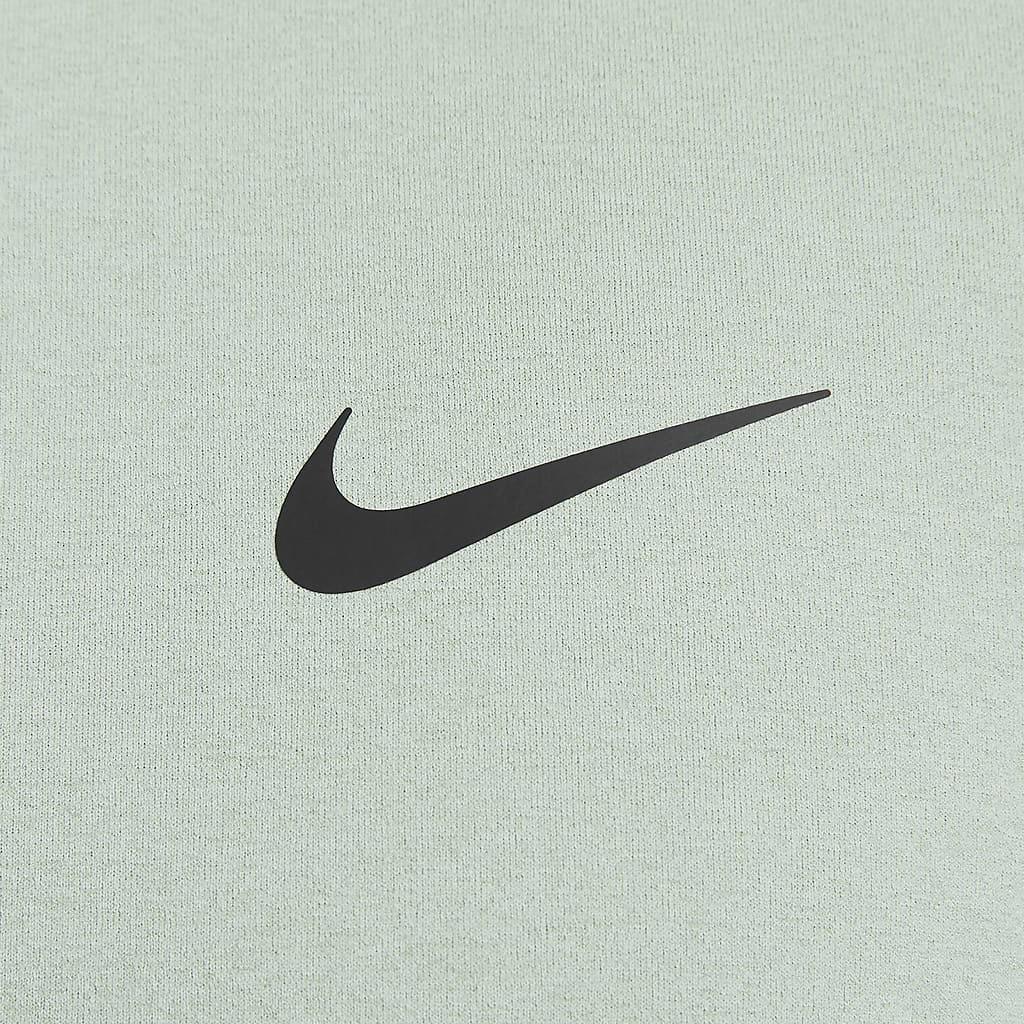 Nike Футболка Dri-Fit UV Soft Comfortable с круглым вырезом и длинным рукавом, мужские топы, светло-зеленый FB8584-370