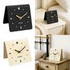 Acrylic Analog Table Clock, Silent, Decorative for Living Room Shelf.