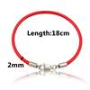 Hot Sale Lovers Lucky Charm Bracelets Adjustable Simple Cute 1PC Jewelry Gifts Black/Red Rope Graceful Knit Beautiful Leather  Accessory