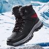 FashionMen Winter Snow Boots For Men Waterproof Leather Sneakers Super Warm Men's Boots Outdoor Male Hiking Boots Men Work Shoes