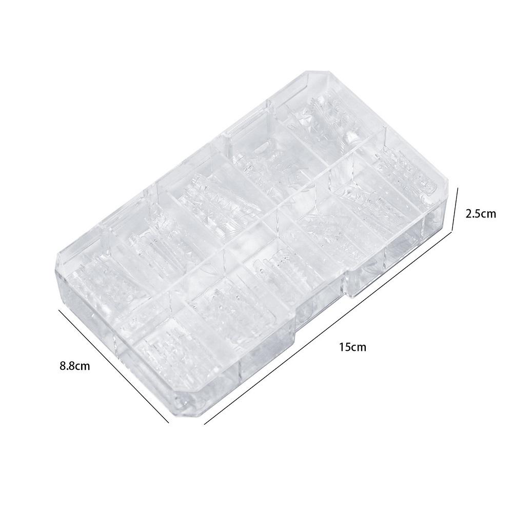 120 шт./ коробка 3D быстрое строительство формы типсы наращивание ногтей гель накладные ногти двойные формы инструмент для наращивания пальцев