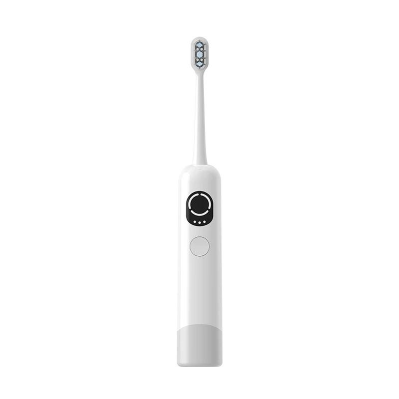 Cepillo de dientes eléctrico recargable con vibración profunda y cerdas suaves para adultos