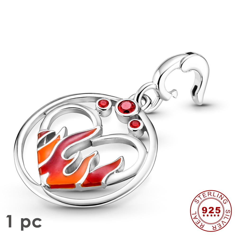 Новый настоящий S925 стерлингового серебра Me Шарм Единорог звезда обруч из бисера подходит оригинальные браслеты Me женские украшения в форме сердца для подарка