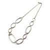 [P0582] - Серебряное стальное ожерелье «Хореография»