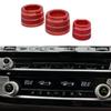Air Conditioner Climate Control Button Trim Ring Radio Volume Tune Knob Cover For BMW 5 6 7 Series GT G30 G32 G12 X3 X4 G01 G02