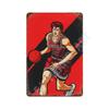 Японское Аниме Slam Dunk Металлическая Жестяная Табличка Ретро Постер Коридор Комната Домашний Декор Настенные Росписи Декоративные Тарелки Настенное Искусство Подарок