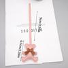 Soft PU Leather Keyring Car Key Holder Cartoon Bag Pendant Bow Bear Keychain  Hanging Accessory