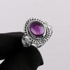 Аметист Драгоценный Камень Твердый Серебро 925 Пробы Бохо Дизайнерское Кольцо Подарок Для Нее Заявление Ювелирные Изделия