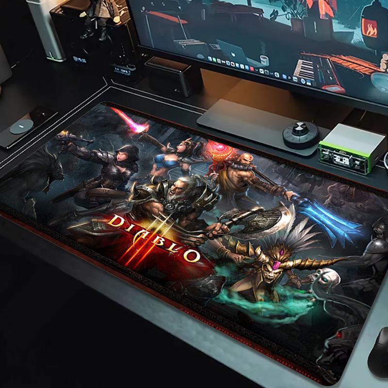 Diablo Color Mouse Pad Large Gaming Table Cushion Non-slip Laptop Tablet Big Mousepad XXL Mat Mini PC Playmat With Lock edge