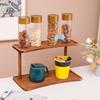 2 Tier Desktop Organizer for Office And Home Use with Makeup Spice Storage