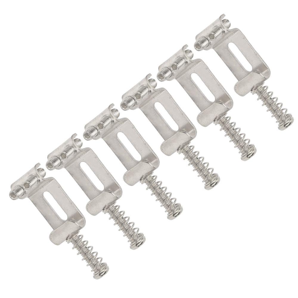 6PCS 10.5mm Width Tremolo Bridge Saddles Metal Bridge Saddle Replacement  For Guitar