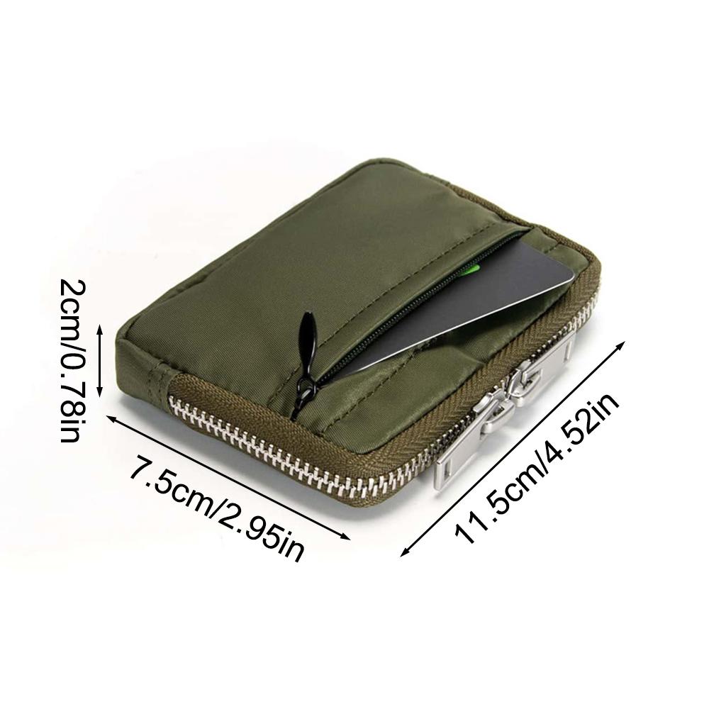 Japanese Men Wallet Earbuds Storage Bag Credit Card Holder Case for Boys Girls Journey Bank Card Organizer Zipper Coin Purse