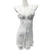 Seductive Mesh Nightdress with Suspenders - Open-Cup Transparent Lingerie for Women