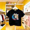 Pure Cotton Summer Tee Thomas Train Cartoon Design Children Short Sleeve Y2K Cute Fun Wear for Little Boys Girls All Day Use