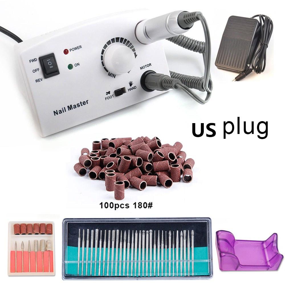 30 шт., 30000 об/мин, электрическое оборудование для маникюра, сверла для ногтей, фрезы, шлифовальный аппарат