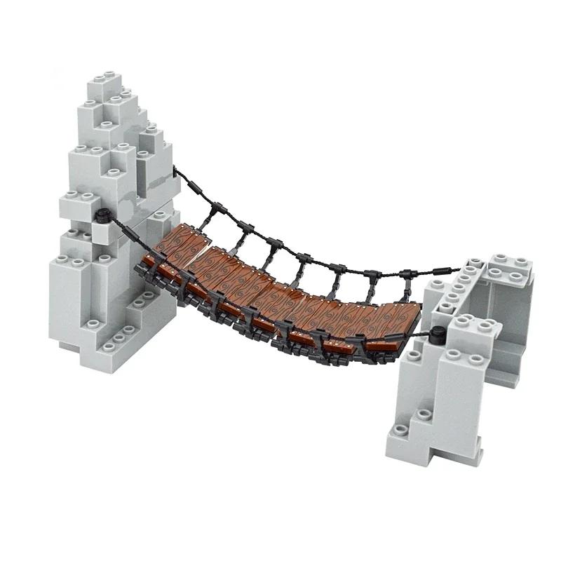 Конструктор MOC Строительные Блоки Строительство Разводной Мост Горная Скальная Панель Рокарий Холм Мост DIY Кирпичи Аксессуары Креативные Игрушки Leduo