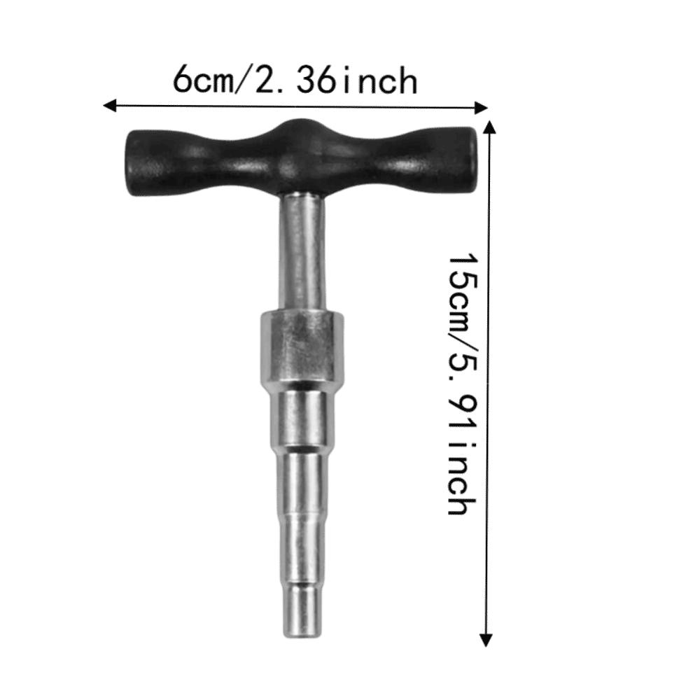 T Shape Handle Manual Pipe Expander Aluminum Plastic Pipe Rounder Floor Heating Pipe
