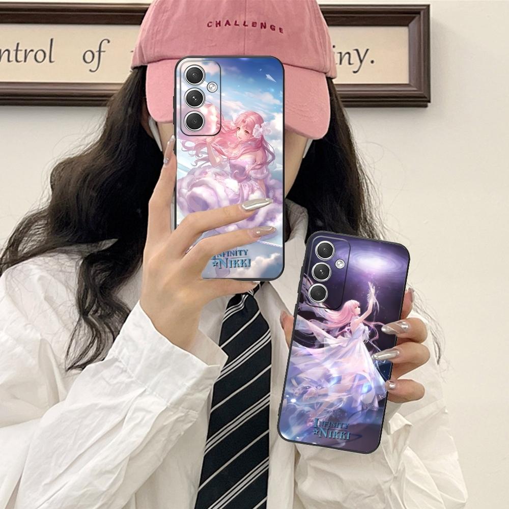 Чехол для смартфона Infinity Nikki для Samsung Galaxy S24 S23 S22 S21 S20 S10 S9 Plus FE Ultra Lite Черный