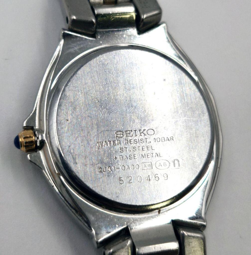 [Б/У] Рабочие часы Seiko Exceline, комбинированные, на батарейке, оригинальный ремешок
