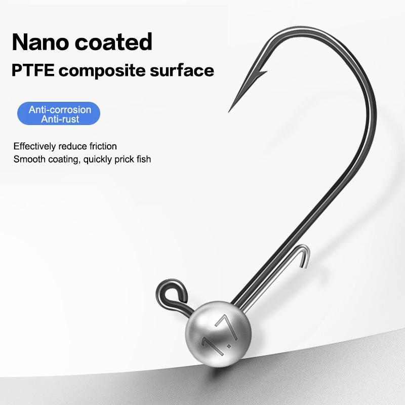 Палисандровые Джиг-головки Рыболовный Крючок Длинное Ушко Широкий Зазор 5Г 7Г 10Г 14Г Неокрашенные Шарик Острые Джиг-головки Для Форели Окуня Рыболовные Снасти