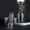 Super Bright Mini Flashlight 3-Eyed High Power LED Flashlight USB Rechargeable Clip-on Torch Light Outdoor Emergency Work Lights