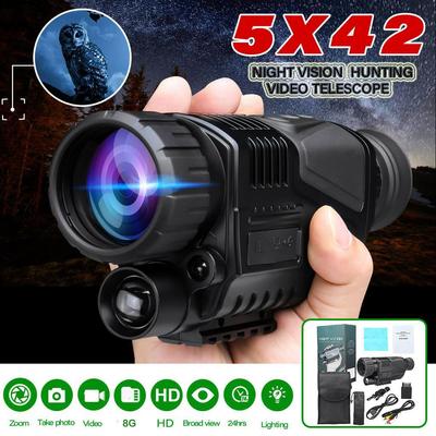 5x40 HD Цифровой монокуляр ночного видения Видеотелескоп Камера FMC Инфракрасные очки Прицел Перезаряжаемые цифровые камеры