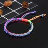 Colorful Turkish Blue Evil Eyes Beads Charm Bracelet Lucky Adjustable Braid Rope String Bracelets for Men Women Handmade