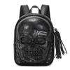 Jierotyx Goth Skull Motorcycle Backpacks for Women Men Vintage Tassel Bookbag Travel Laptop Backpack Daypack for College