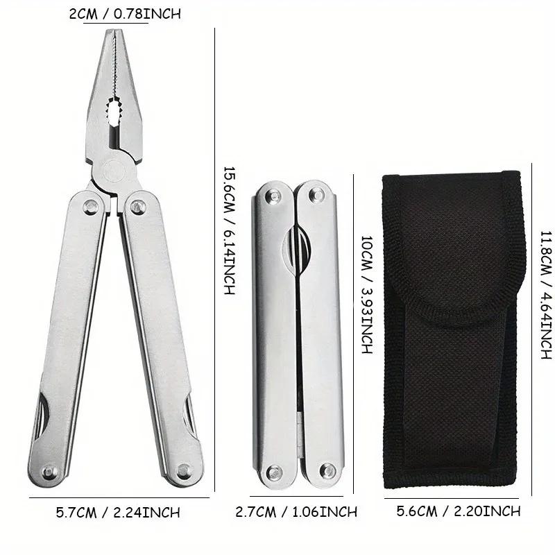 Damaly, Многофункциональные комбинированные плоскогубцы, инструменты для улицы, отвертка, складной нож из нержавеющей стали, Портативный складной для улицы