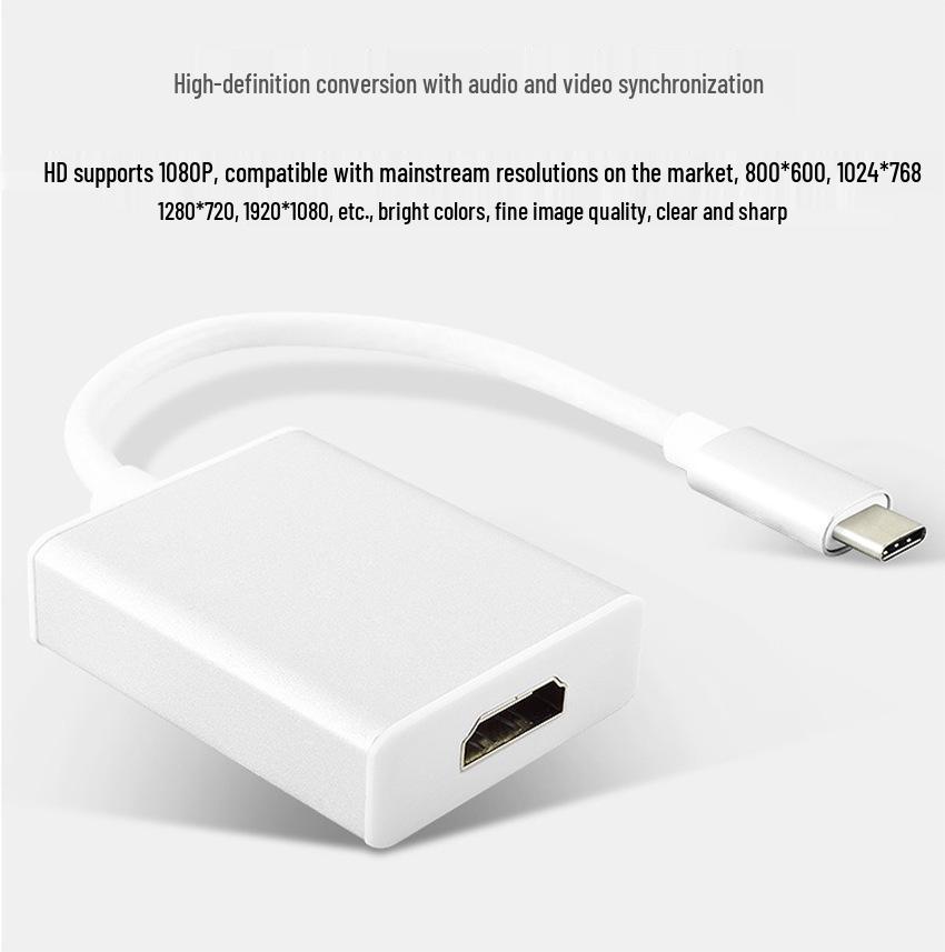 Док-станция-конвертер Type-C на HDMI (гнездо) для MacBook, ноутбука и Switch