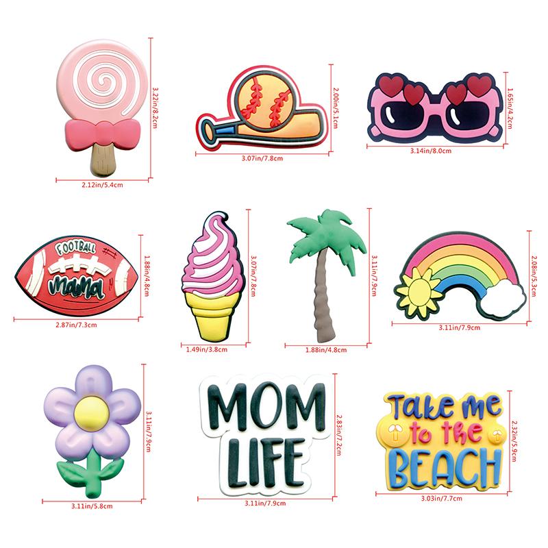 DIY Sunglasses Lollipop For Clothing Bags Slippers Removable Personal Coconut Tree