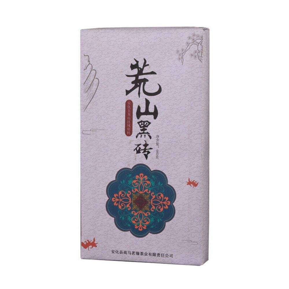 980г черный чай Hunan Anhua кирпич состаренный старый кирпич бесплодная гора черный кирпич