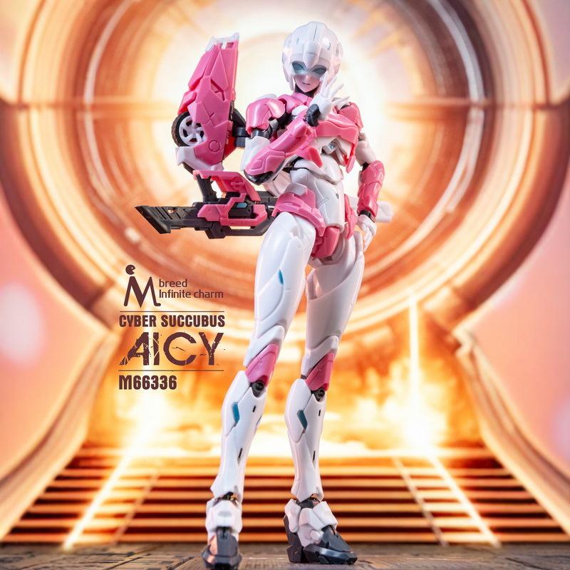 Новая фигурка робота-меха Арси для детей Meili Wuxian M-Brand 66336 с двумя матовыми лицами