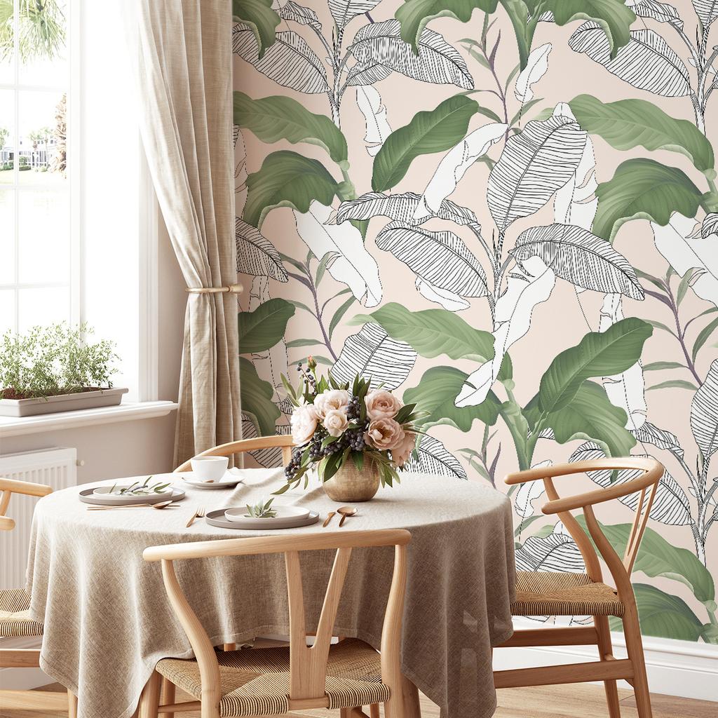 Растение Цветок Текстура Абстрактная Наклейка на Стену Самоклеящаяся Тикток Наклейка на Стену для Спальни Дома Наклейка Обои