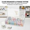 30-Compartment Transparent Plastic Storage Box Large Capacity Organizer For Cosmetics Stationery Medicines