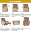 1/2 Seater Recliner Sofa Cover Elastic Velvet Relax Armchair Slipcover All-inclusive Lazy Boy Chair Covers Furniture Protector