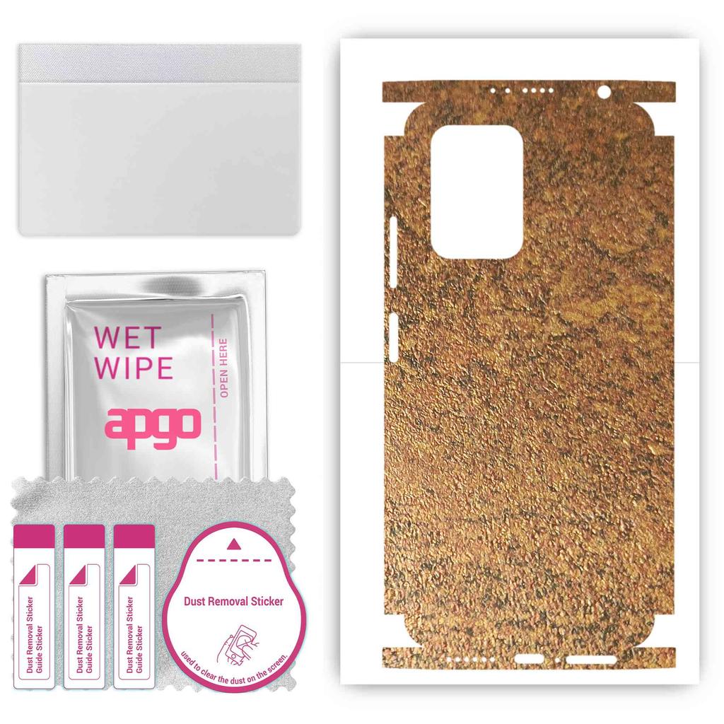 apgo Защитная наклейка для задней и боковых сторон, совместимая с Xiaomi Poco X4 GT, пленка для полного обертывания, фольга, винил - узор Rusty Copper