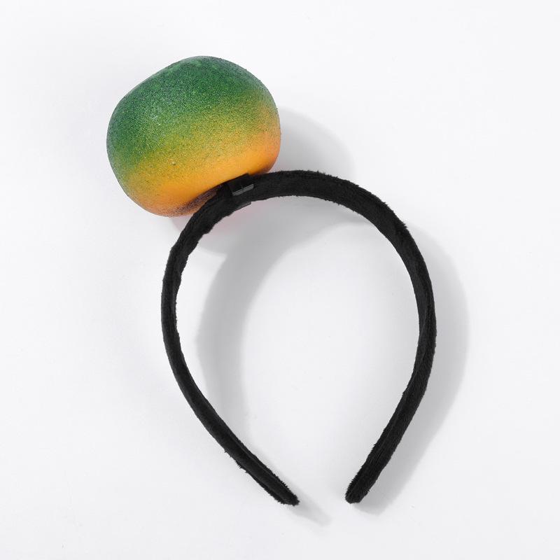 Креативные 3D-ободки для волос с овощами: Аксессуары для волос из моркови, перца, баклажана и зеленых овощей для женщин