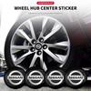 4pcs 56mm Car Wheel Center Decal Hub Sticker For X-trail Qashqai Note Juke Leaf Sentra Patrol Car Styling