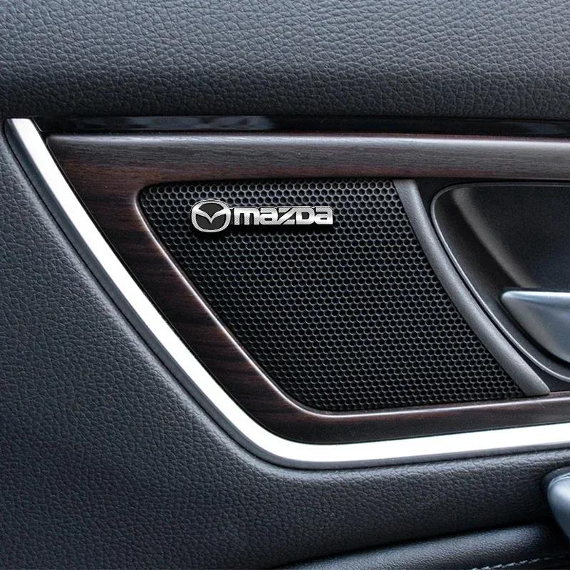 4 шт. 3D Значок-эмблема-наклейка Harman/Kardon Hi-fi Стереодинамик из алюминия для Mazda CX-5 CX5 Atenza CX-7 CX-9 MX5 CX30